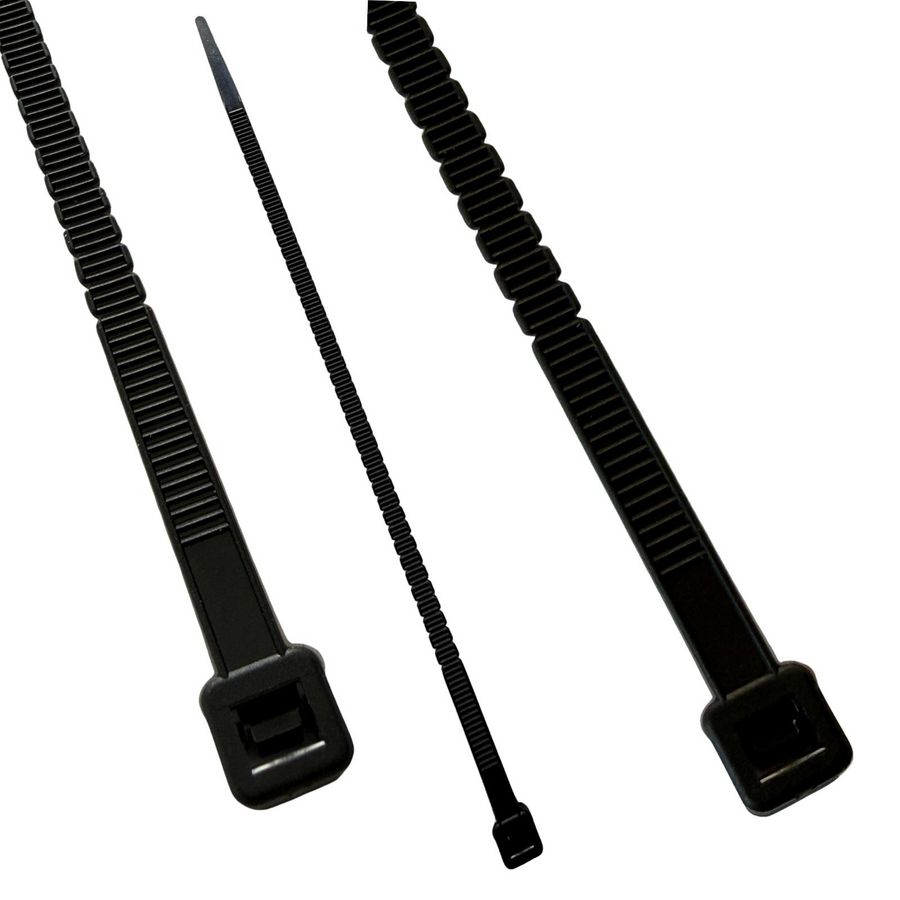 Zak a 100st. Duo tie bundelband Twist to break 150x2.8mm zwart UV-bestendig