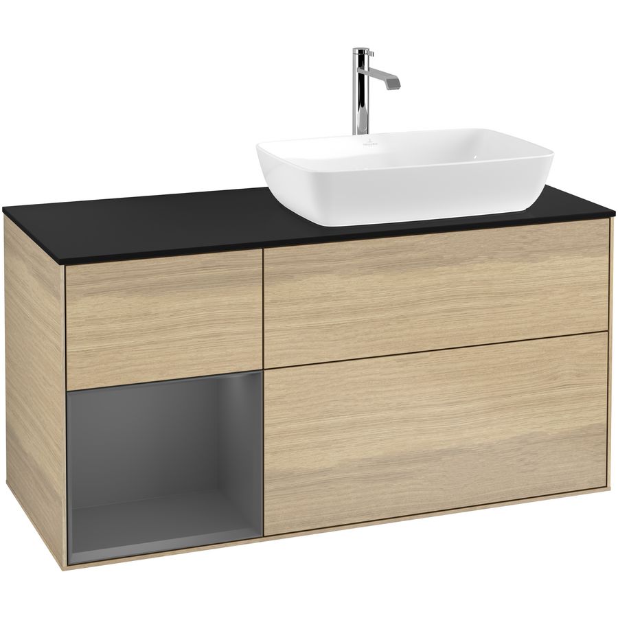 Wastafelonderkast Finion 1200x603x501mm Oak Veneer G802GKPC