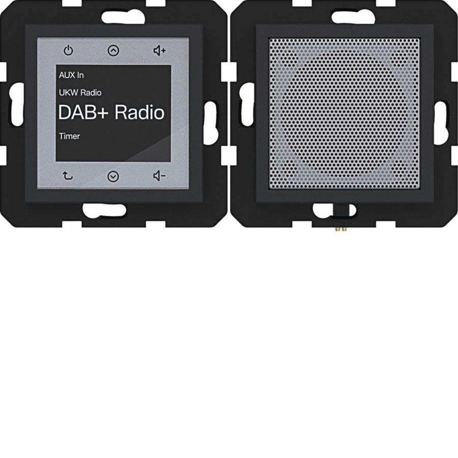 Radio touch DAB+ met luidspreker A.x/C.x nachtzwart mat