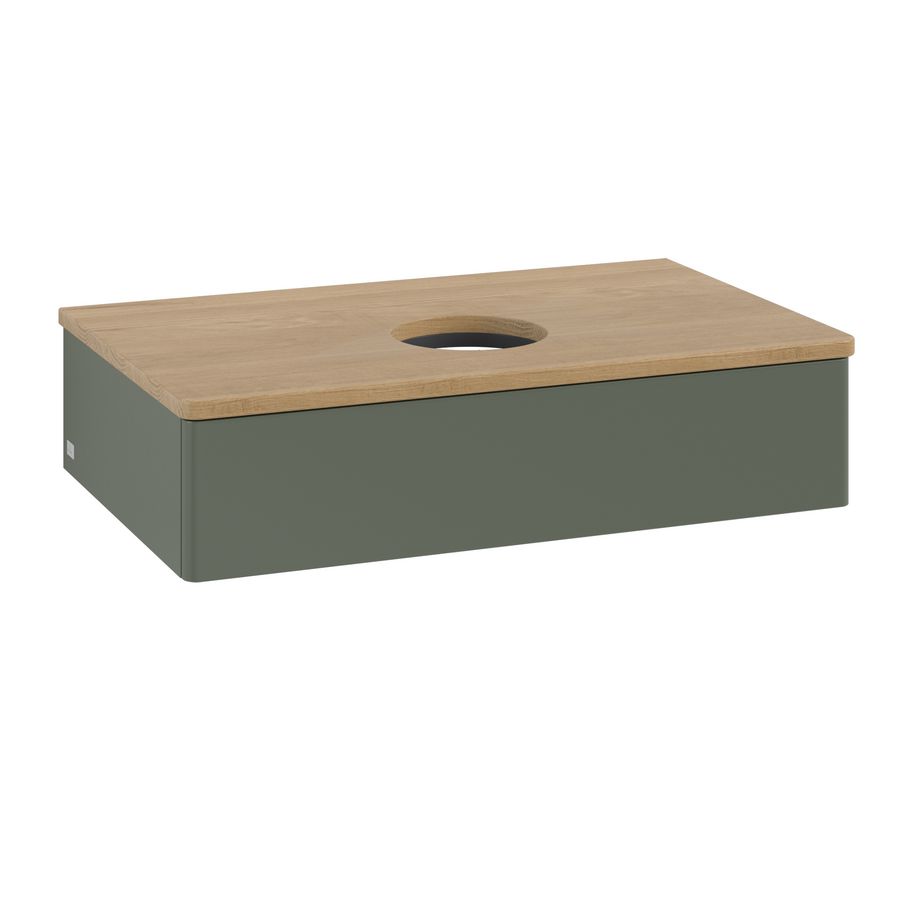 Wastafelonderkast Antao 800x190x500mm L.Green Matt Lacquer L08011HL