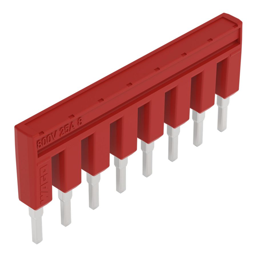 Brug 8-voudig geisoleerd rood 2002-408/000-005 VVE=25