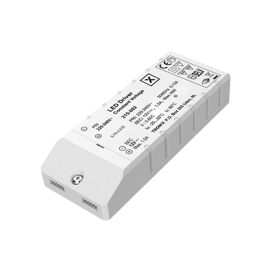 Voeding LED 12V 18W blok type binnen