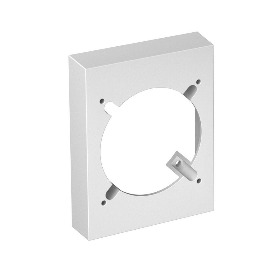 Afdekraam CEE-flens SIGNA BASE RAL9010 120x95x25 polycarb.