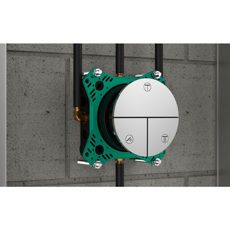 ShowerSelect Comfort S stopkraan afbouwdeel tbv inbouw voor 3 functies chroom