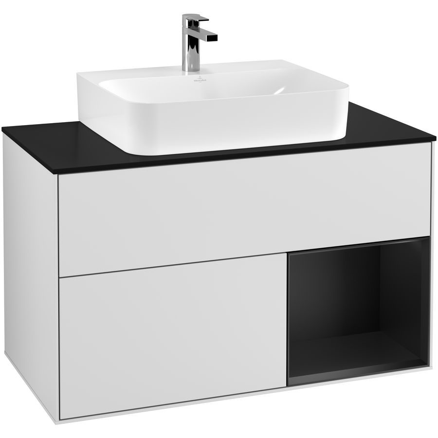 Wastafelonderkast Finion 1000x603x501mm White Matt Lacquer F122PDMT