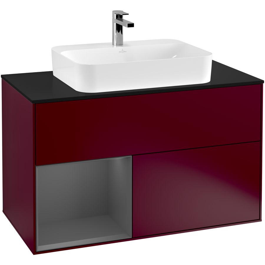 Wastafelonderkast Finion 1000x603x501mm Peony Matt Lacquer G362GKHB