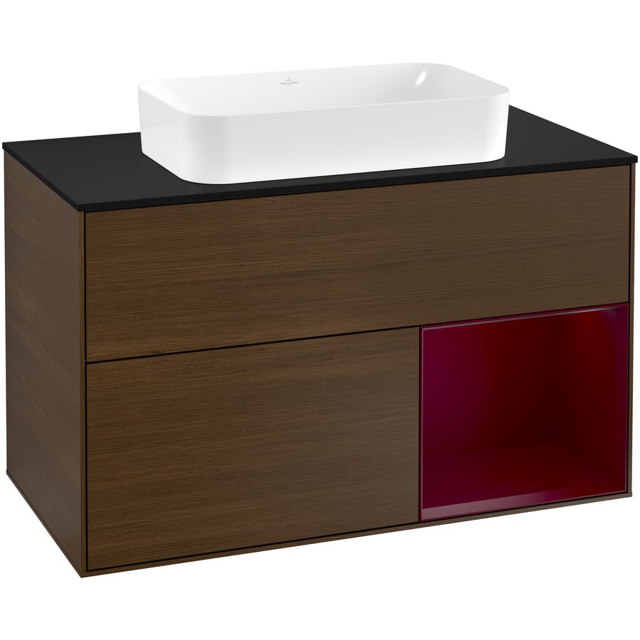 Wastafelonderkast Finion 1000x603x501mm W.Veneer G252HBGN