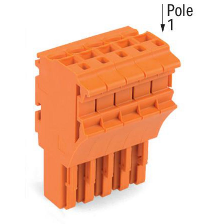 1-draads FE steker 4 mm² oranje 2022-105/000-012 VVE=50