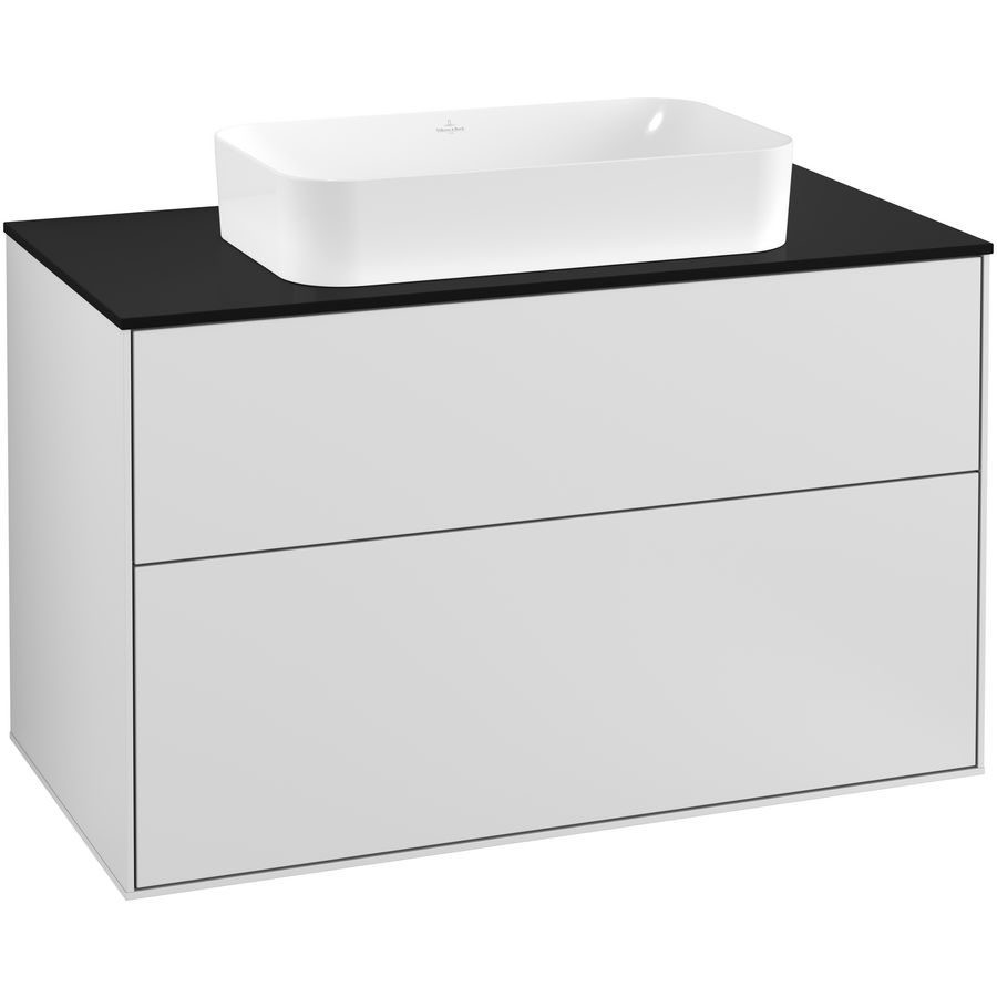 Wastafelonderkast Finion 1000x603x501mm White Matt Lacquer F23200MT