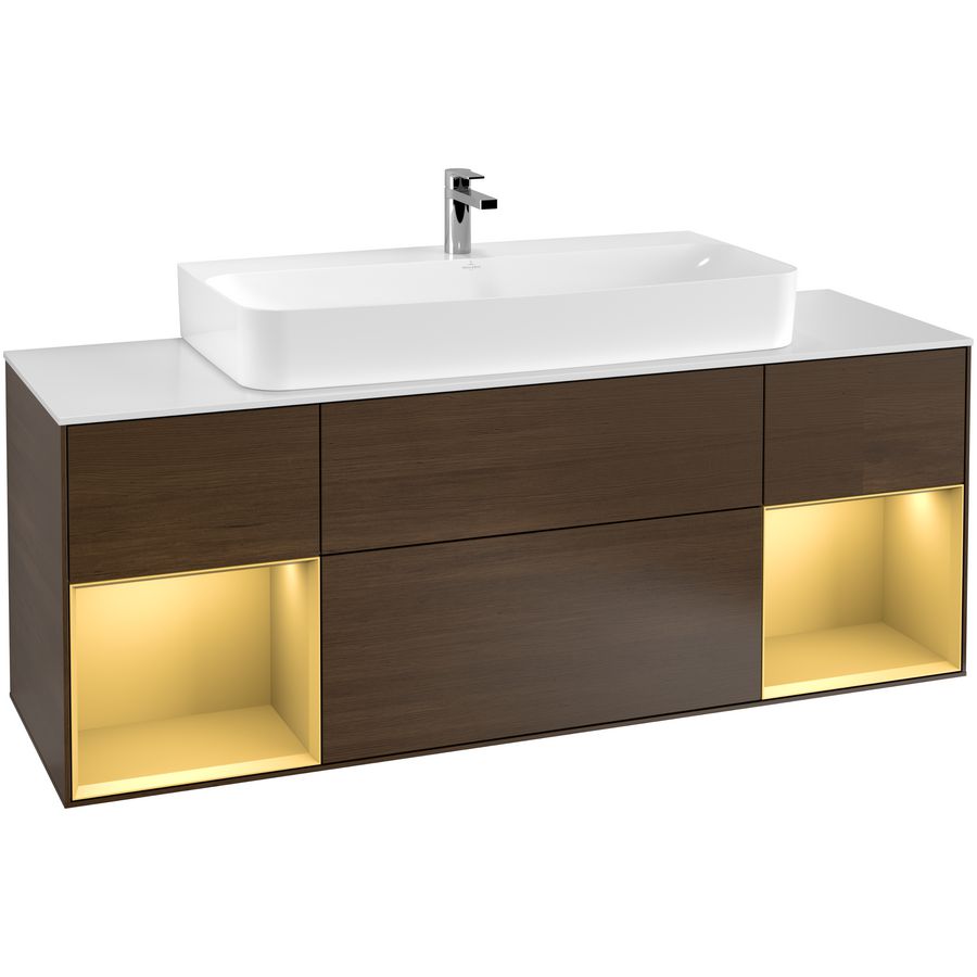 Wastafelonderkast Finion 1600x603x501mm W.Veneer G211HFGN