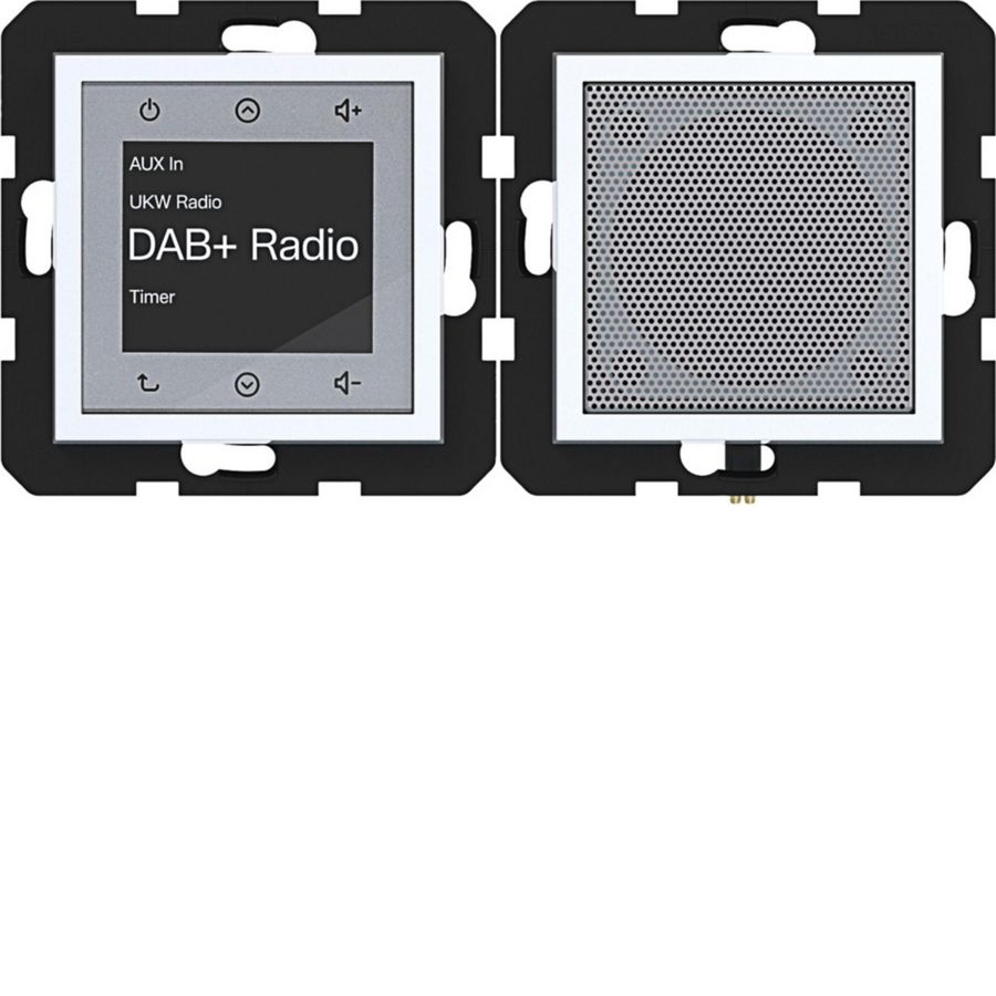 Radio touch DAB+ met luidspreker A.x/C.x lichtwit glanzend
