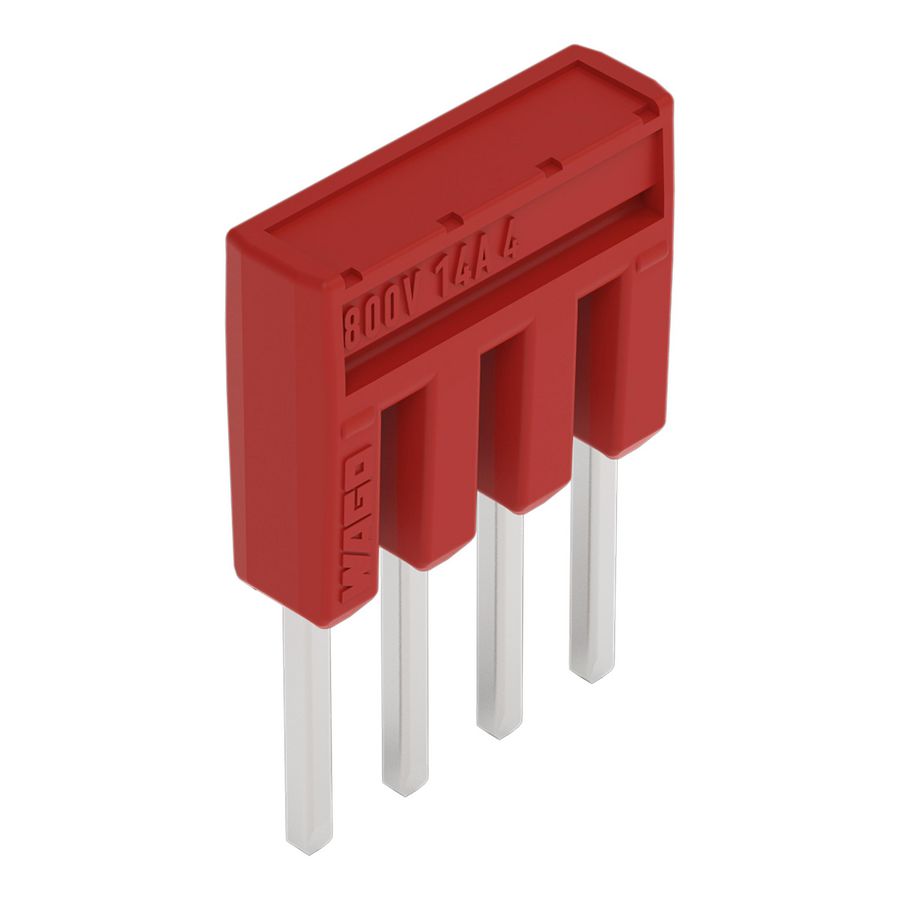 Brug 4-voudig geisoleerd rood 2000-404/000-005 VVE=25