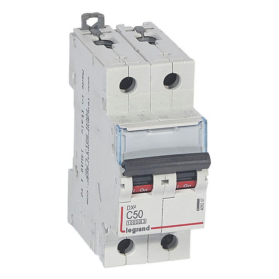 Installatieautomaat MCB DX³ 2-polig C-karakteristiek 50A 10000A
