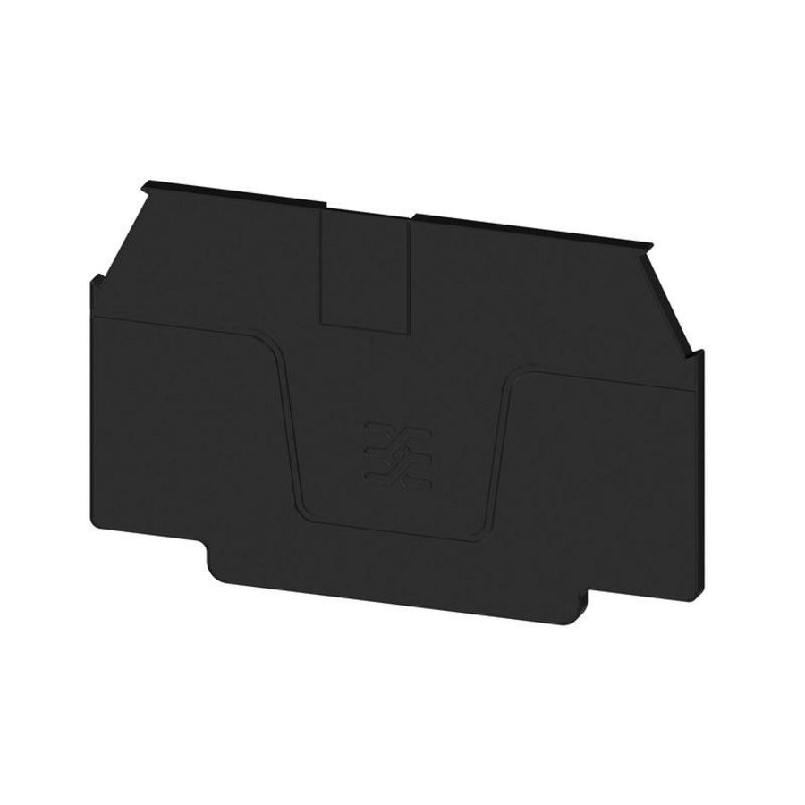 Afsluit- eindplaat zwart h:60mm b:2mm V-0 Wemid VVE=20