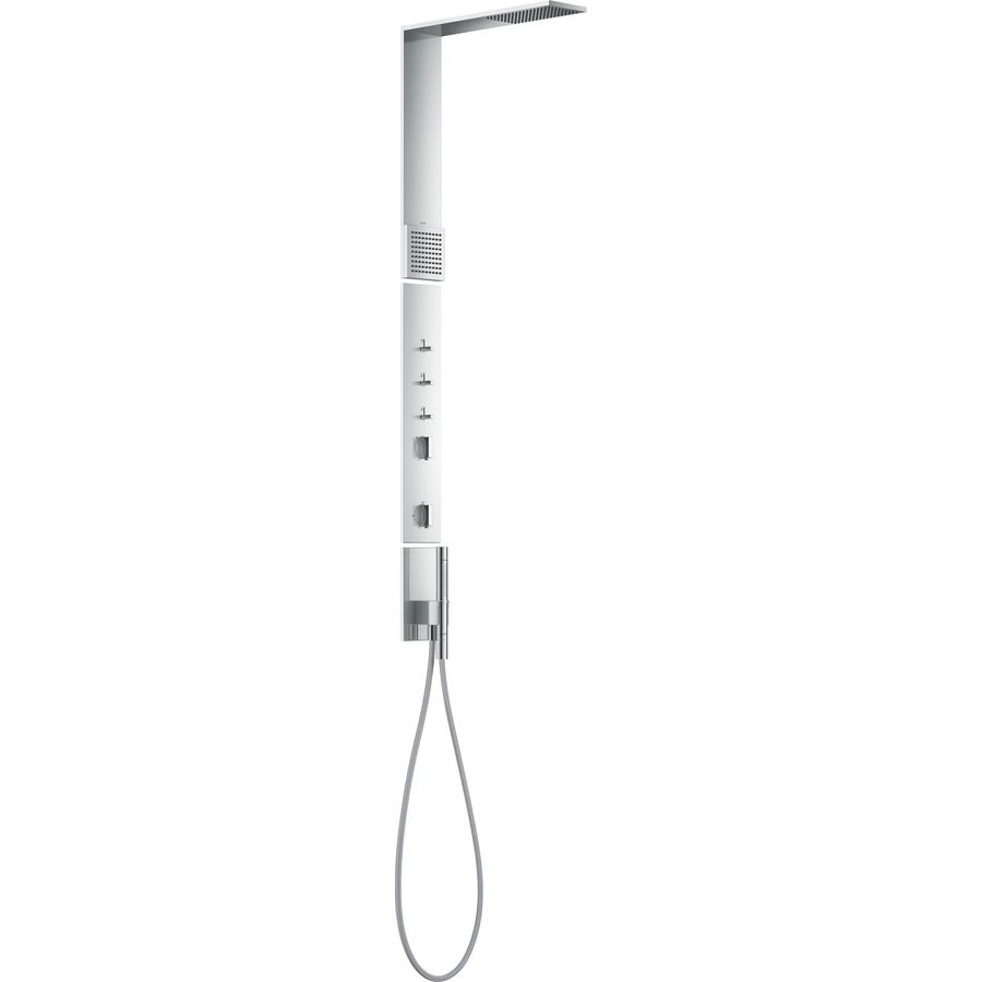 AXOR ShowerComposition Douchepaneel met thermostaat hoofddouche 110/220 1 straalsoort en schouderdouche chroom