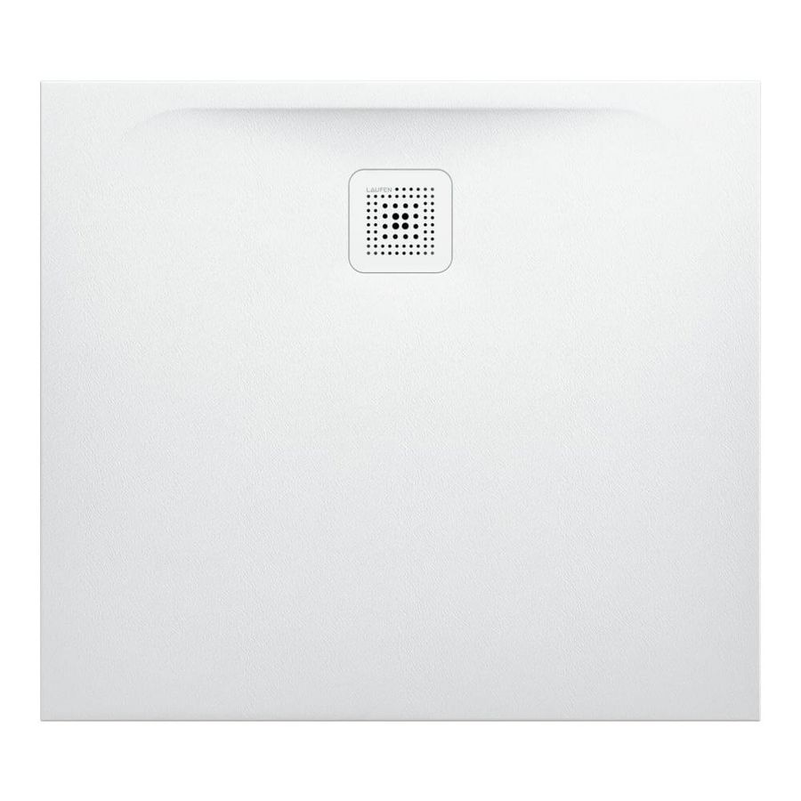 Douchevloer 900x800mm wit Marbond composiet afvoer aan lange zijde