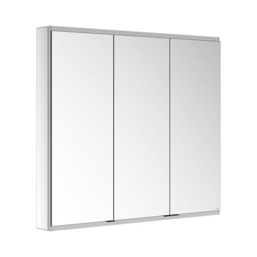 Spiegelkast opbouw onverl. 1xwcd/1xusb 1050x900x120mm zil