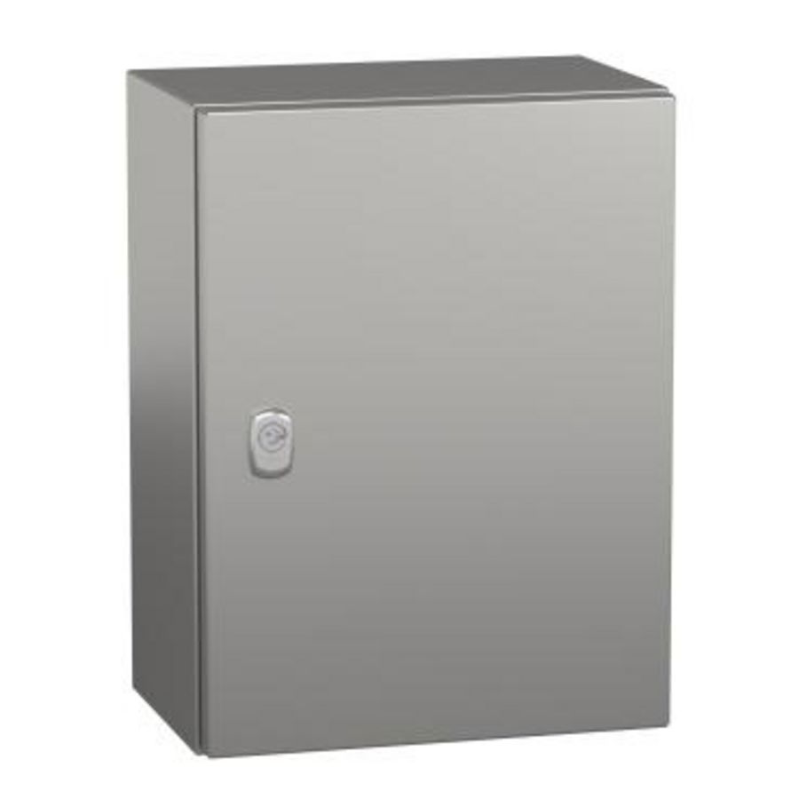 Kast Volle deur RVS 316L Scotch Brite 400x300x2 Spacial S3X