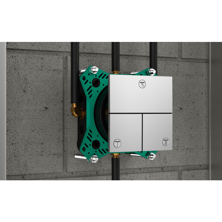ShowerSelect Comfort E stopkraan afbouwdeel tbv inbouw voor 3 functies chroom