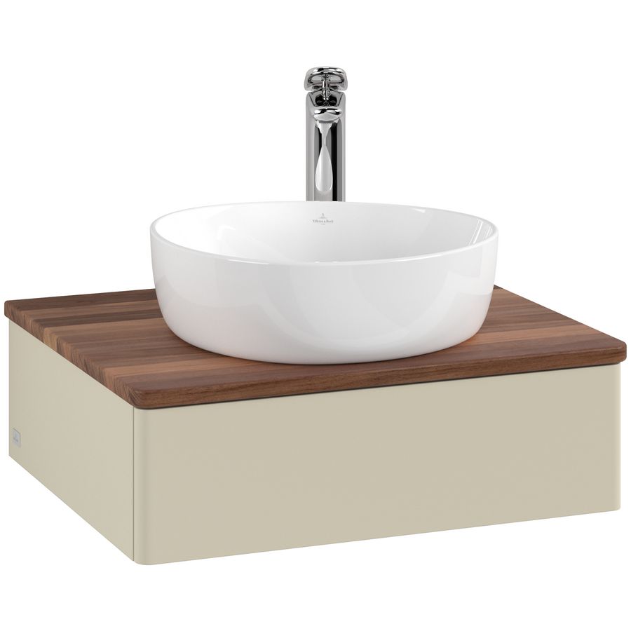 Wastafelonderkast Antao 600x190x500mm S.Grey Matt Lacquer L07052HJ