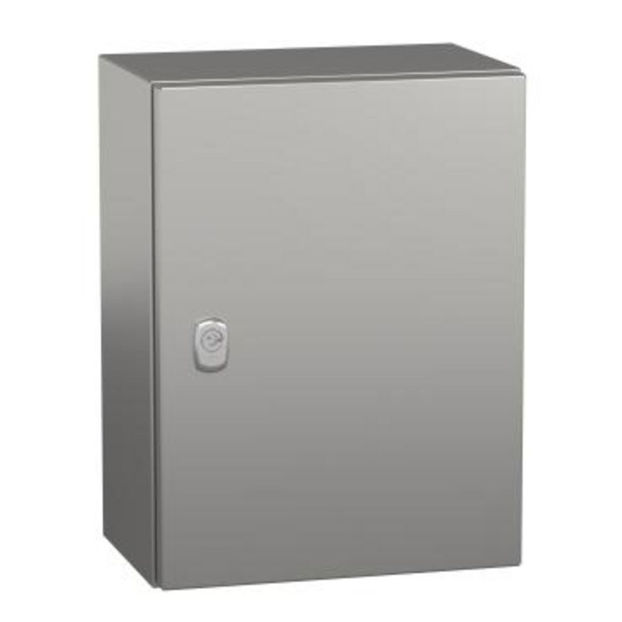 Kast Volle deur RVS 304L Scotch Brite 400x300x2 Spacial S3X