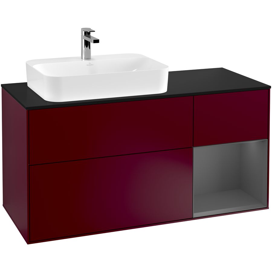 Wastafelonderkast Finion 1200x603x501mm Peony Matt Lacquer G402GKHB