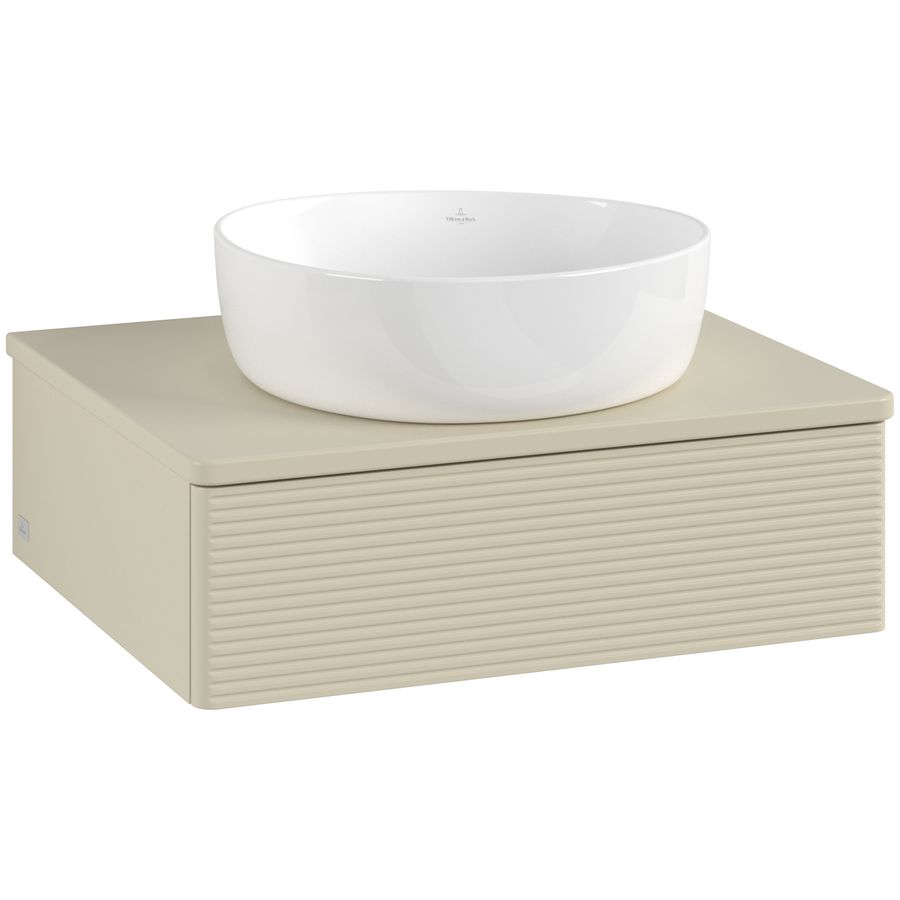 Wastafelonderkast Antao 600x190x500mm S.Grey Matt Lacquer L07110HJ