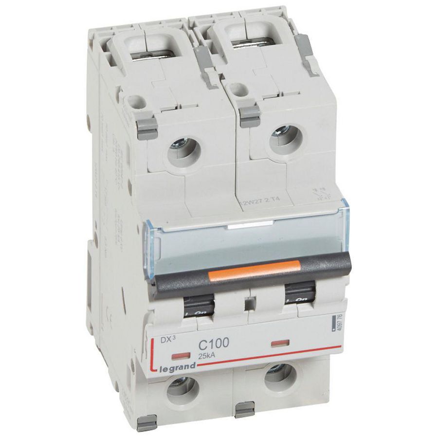 Installatieautomaat 2-polig C-karakteristiek 100A 25kA DX³ DIN