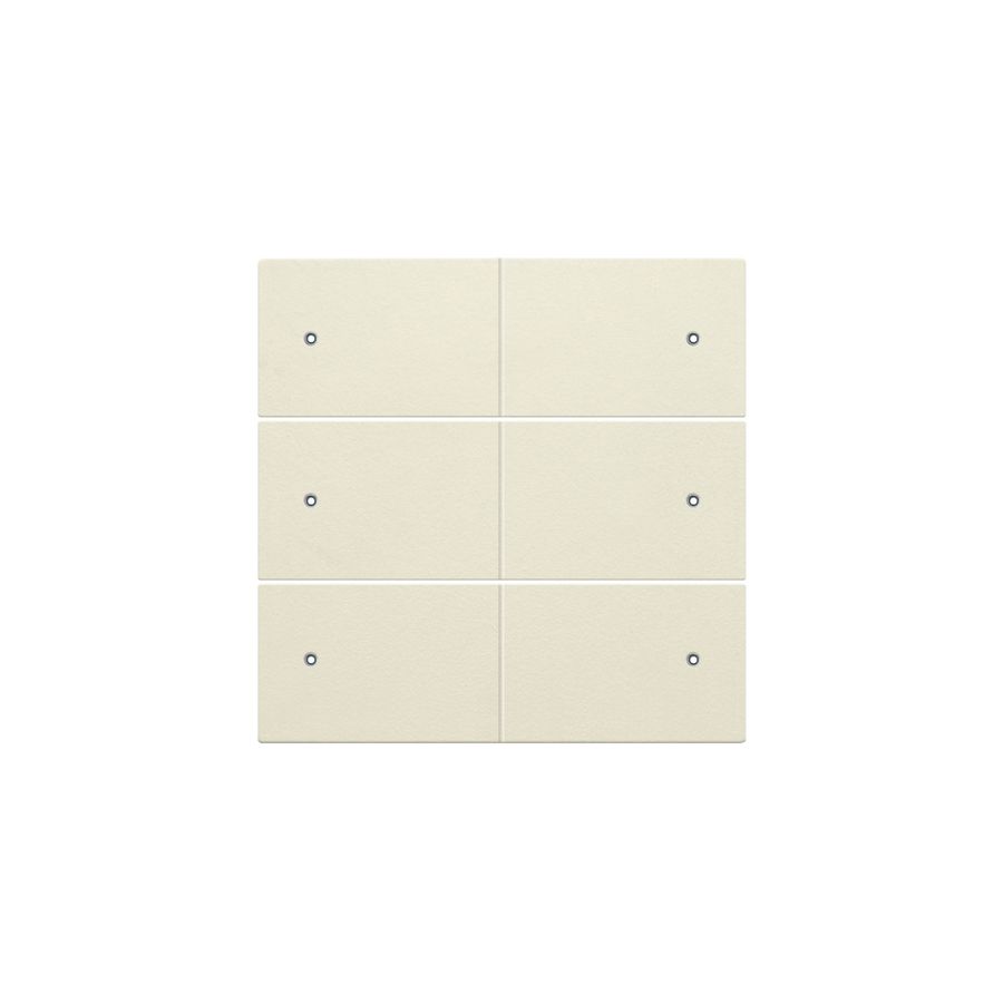 Afwerkingsset 6-voudige pot.vrij knop 24V Led cream