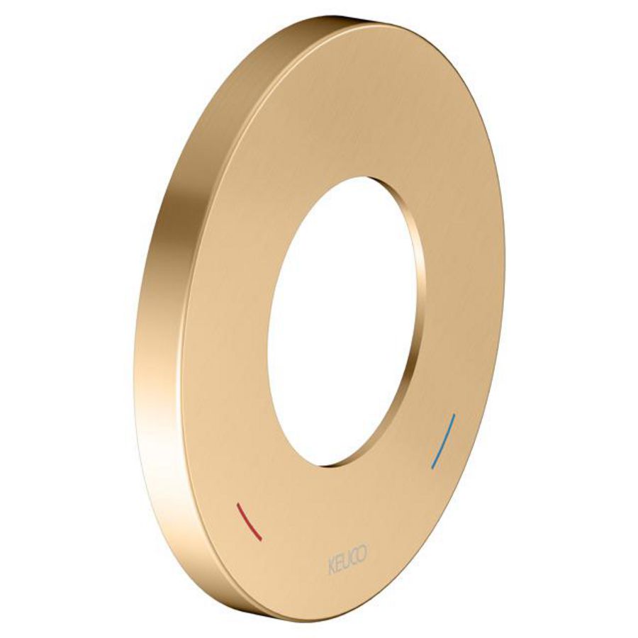 Wandrozet voor 1-hendelmengkraan/rond 105mm /messing geb