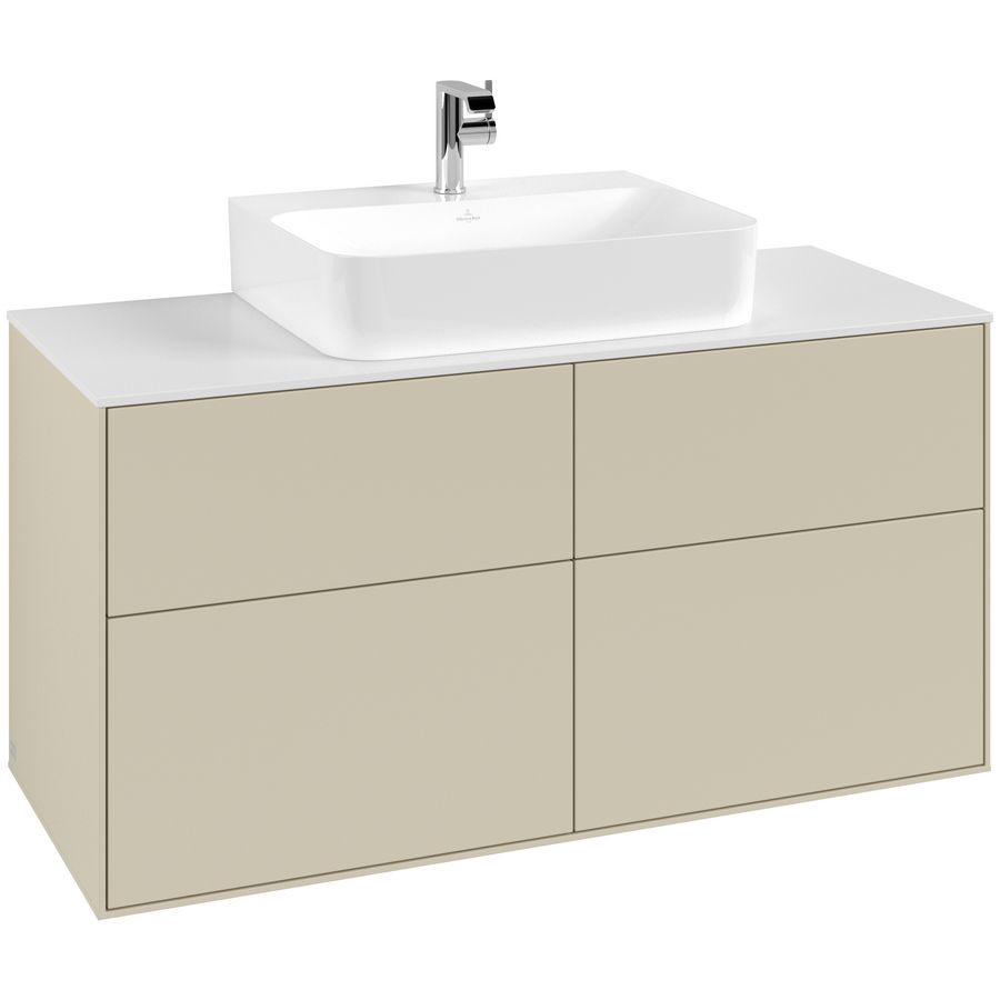Wastafelonderkast Finion 1200x603x501mm S.Grey Matt Lacquer F13100HJ