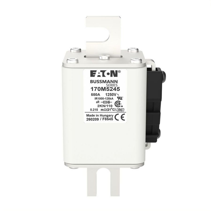 Zekering hoge snelheid 550A AC 1250V 100kA 2 61x77x1 VVE=3