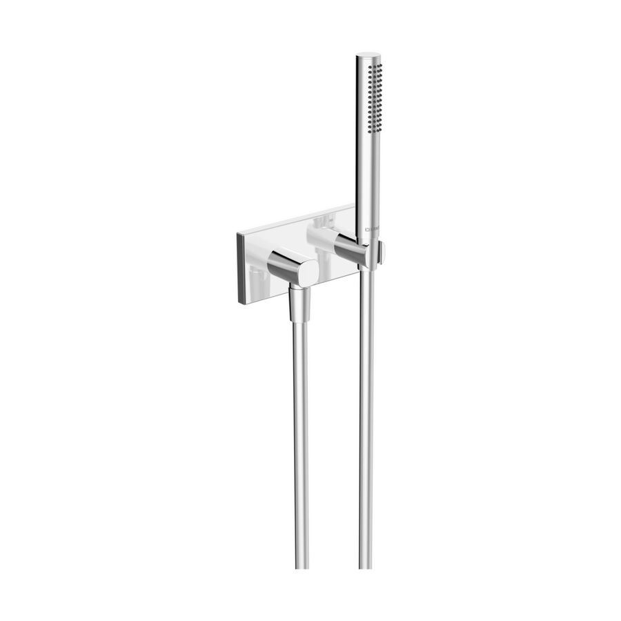 Living wand glijstangset chroom