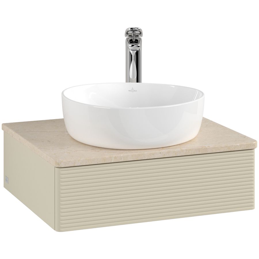 Wastafelonderkast Antao 600x190x500mm S.Grey Matt Lacquer L07153HJ