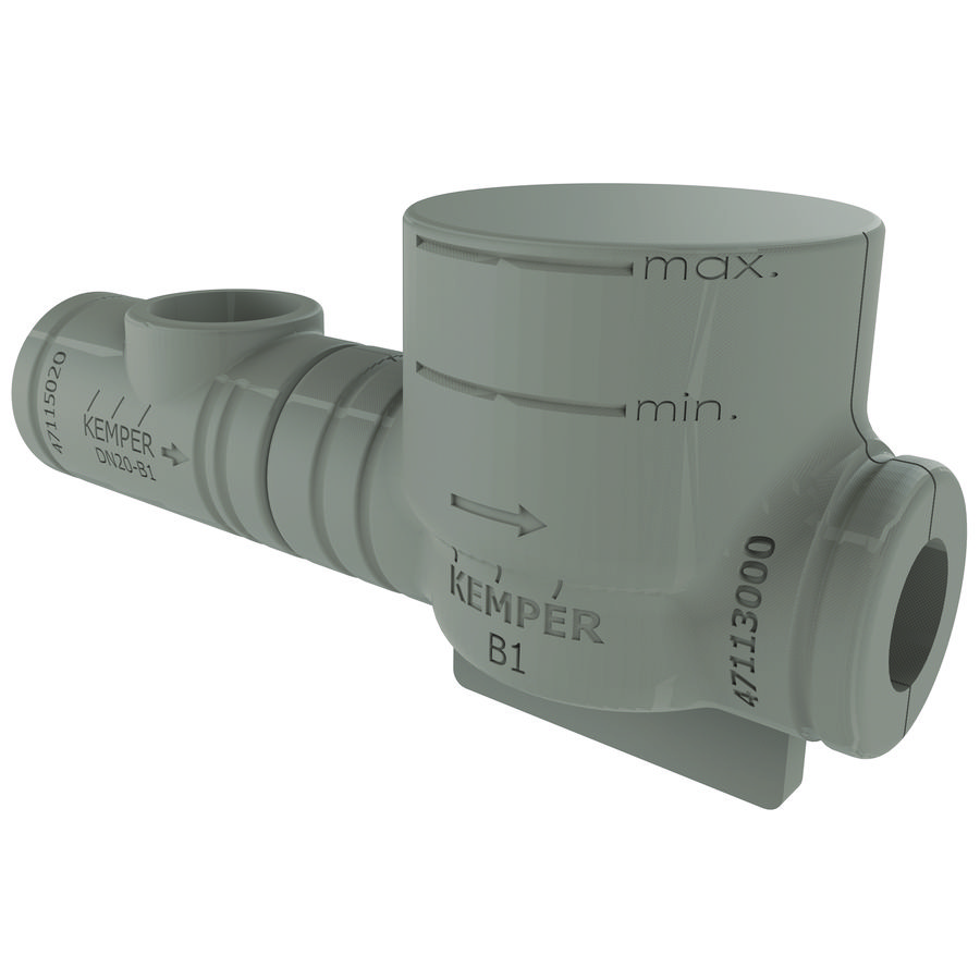 Isolatieschaal CLASSIC VAV-afsluiter-watermeter-combinaties