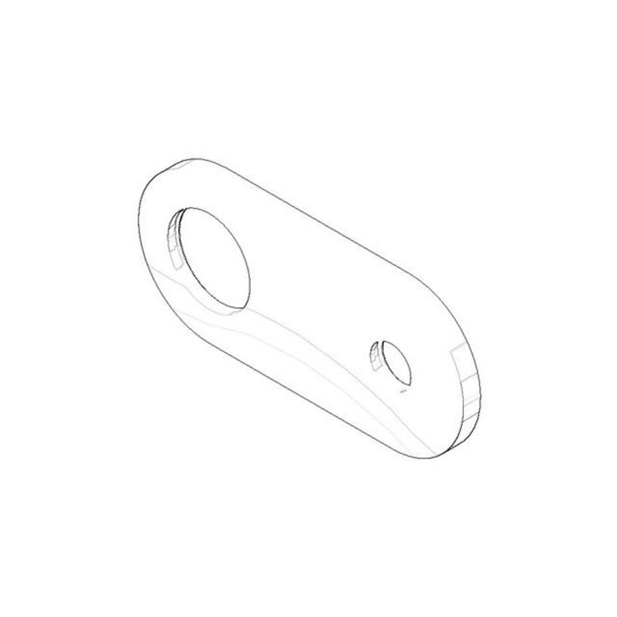 Rozet 180x80x11mm chr 091102097-00