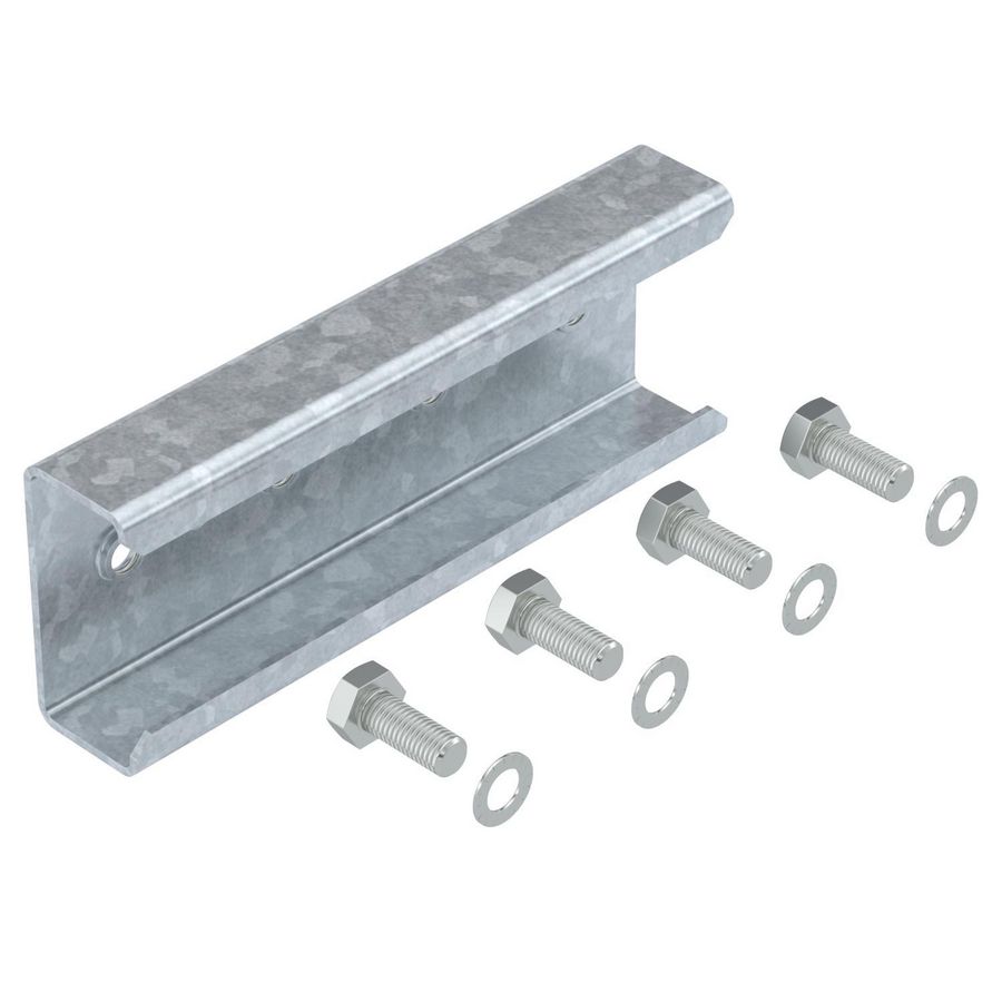 Rechte connector draagprofiel 35x74,5x200 Staal theri VVE=20