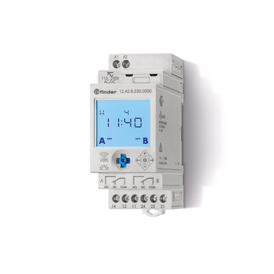 Tijdschakelklok 1W 16A 12-24V AC/DC 12.A2.0.024.0000