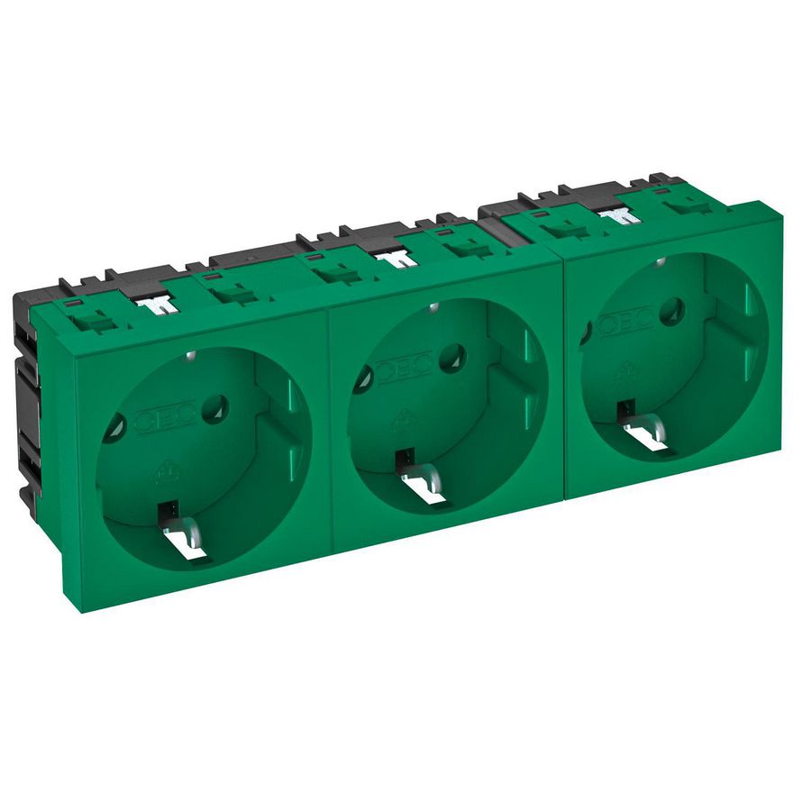 Contactdoos 3-vdg 0gr 250V 10/16A carbonaat 6120046