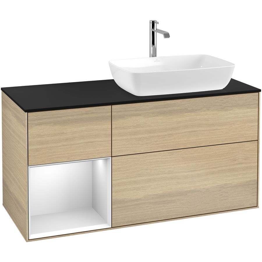 Wastafelonderkast Finion 1200x603x501mm Oak Veneer G802MTPC