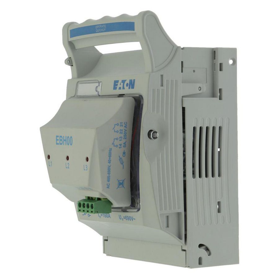 Zekeringlastscheider hor. LV 160 A AC 690V NH00 AC23B 3P IEC