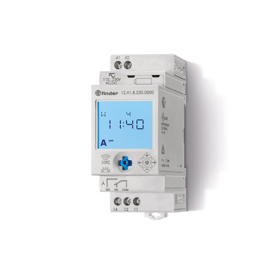 Tijdschakelklok 1 wisselcontact 16A 230V AC 12.A1.8.230.0000
