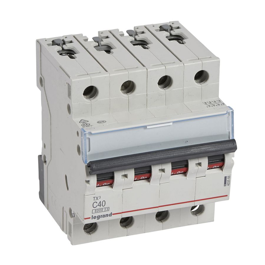 Installatieautomaat MCB TX3 4-polig C-karakteristiek 40A 6000A