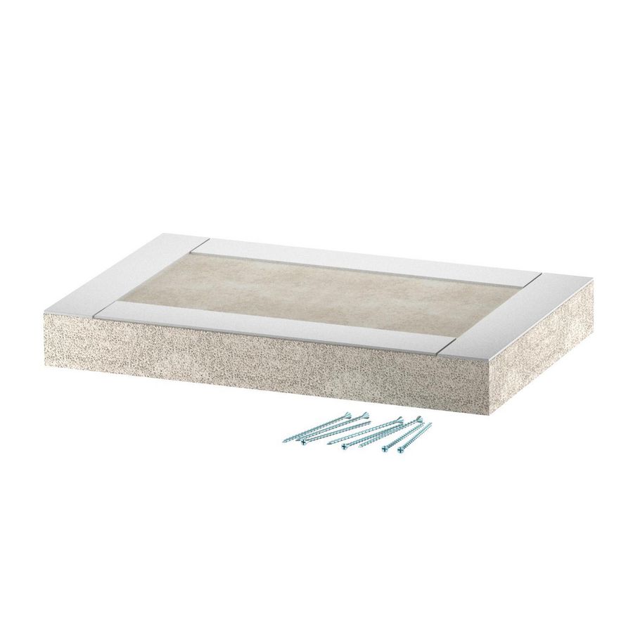 Eindstuk EI60 voor PLCD D061220 200x120 glasvezel grijs
