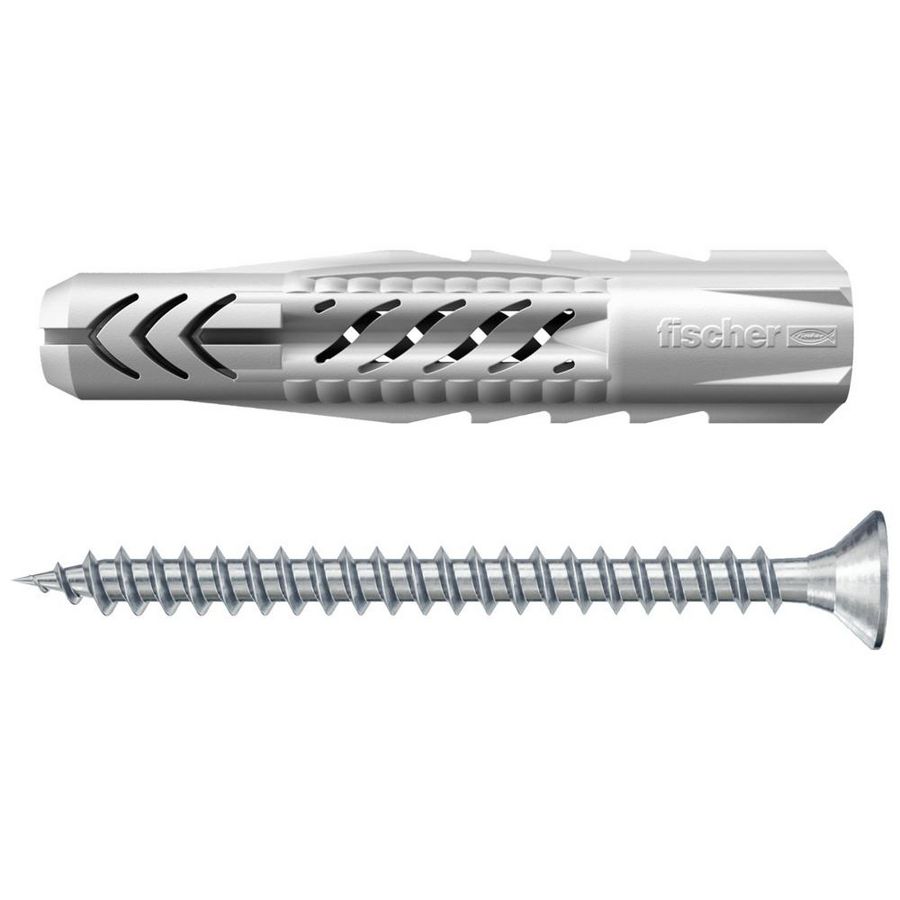 Universeelplug UX10x60 R S/20 kraag en schroef VVE=10