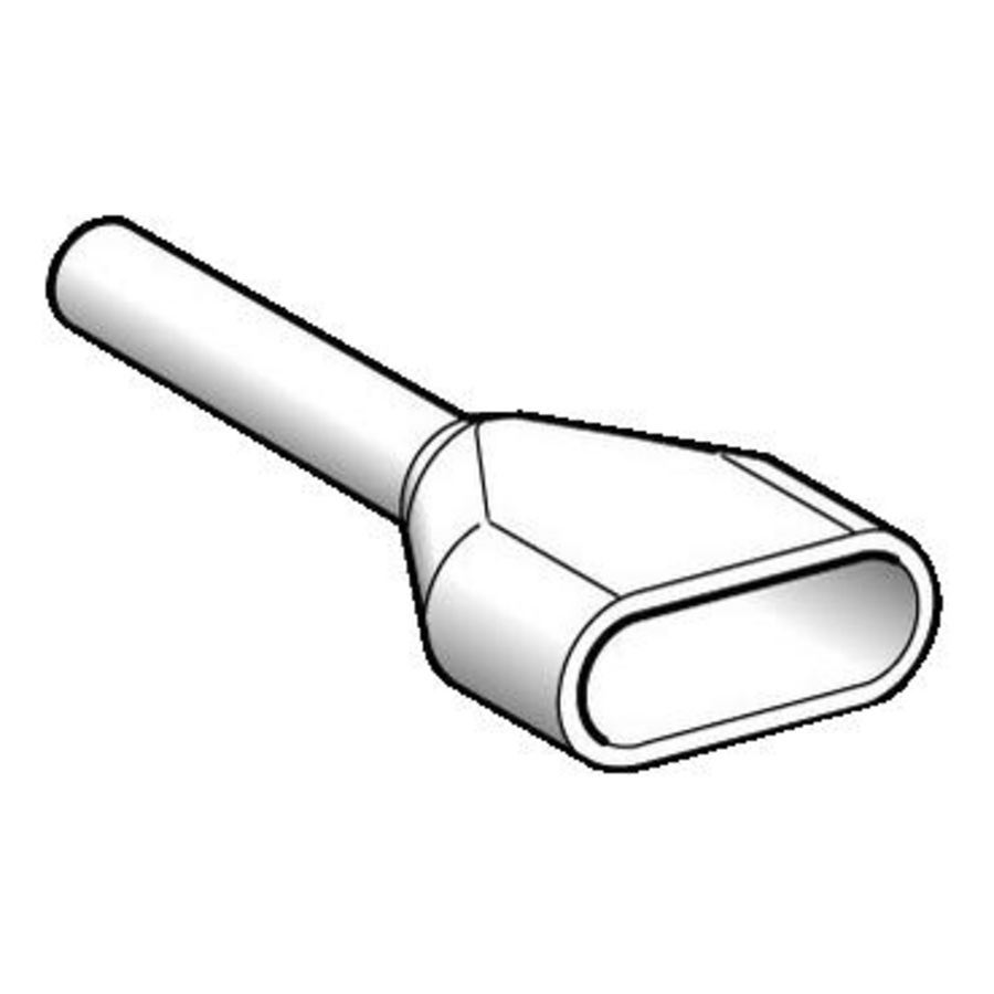 Draadbusjes Dubbel 2x0,5mm² Type Middel Wit NF VVE=1000