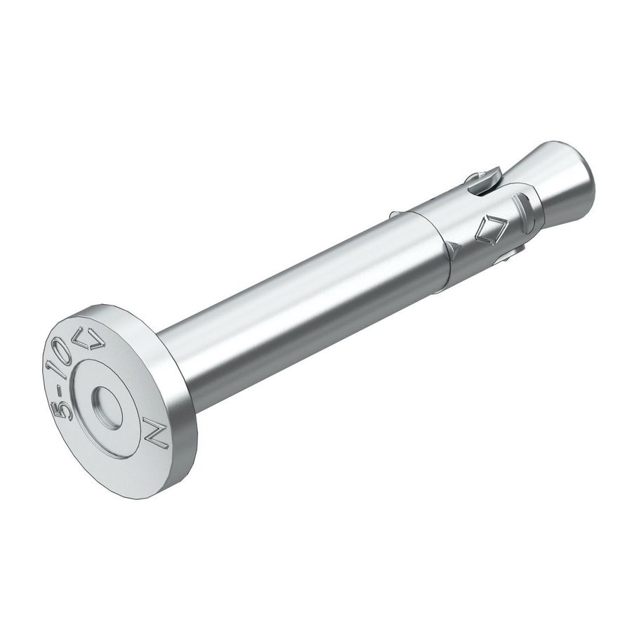 Nagelanker N-K met nagelkop 6x44mm verzinkt VVE=100