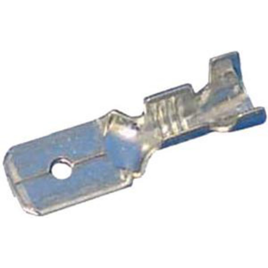 Vlaksteker DIN46248 0,5-1mm² 6,3x0,8 messing vertind VVE=100