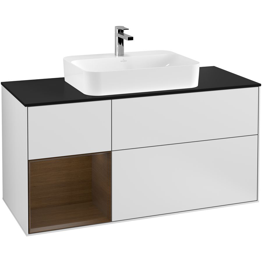 Wastafelonderkast Finion 1200x603x501mm White Matt Lacquer G412GNMT