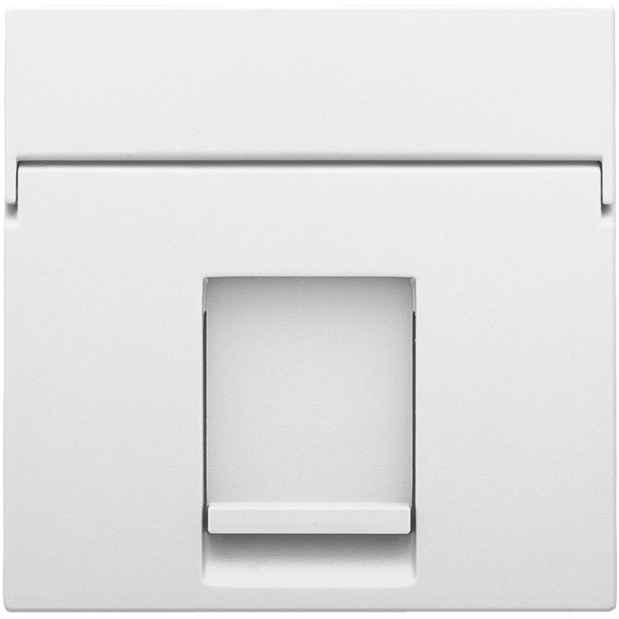 Centraalplaat data 1x RJ white coated